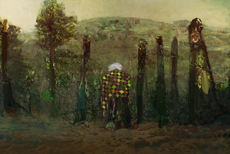 Beyond The Fall, 2011, 43 × 64 in, digital image